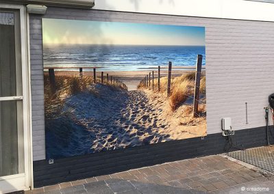Fotopaneel buiten Duinen met uitzicht op het strand en zee