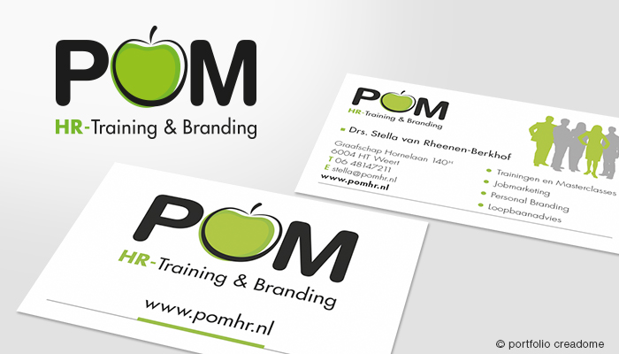 Visitekaartjes POM HR-Training & Branding